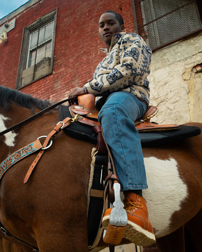 Stephon Jr. on a horse